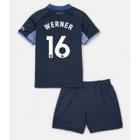 Tottenham Hotspur Timo Werner #16 Bortatröja Barn 2023-24 Kortärmad (+ Korta byxor)